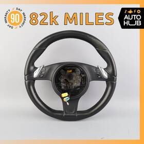 97034780383 Porsche 11-14 Cayenne 958 Gts Steering Wheel With Paddle Shifters Black Oem 82k