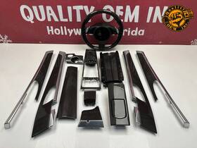 97034780385a34 Porsche 2010-16 Panamera Steering Wheel W Interior Trim Carbon Fiber Set Oem 44k