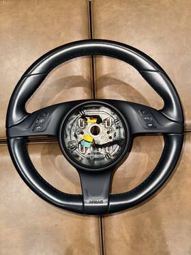 991.347.803.49 Porsche 911 991.1 Leather Steering Wheel Manual Black Multifunction