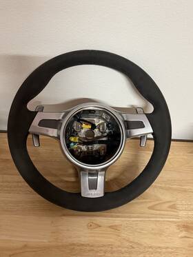 991.347.803.82 Porsche 2015 911 Gt3 991.1 Oem Steering Wheel Pdk Alcantara