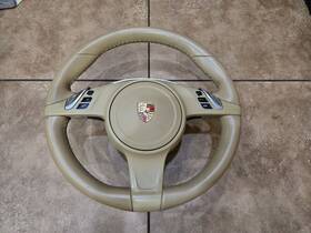 99134780334-24160 Porsche 2012-2016 911 991 Turbo S Oem Steering Wheel Pdk Beige