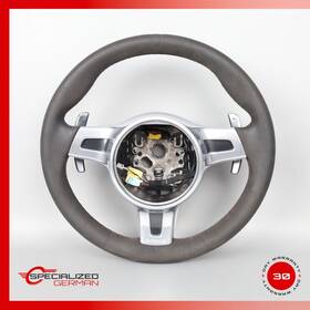 99134780380 Porsche 14-16 991 911 Gt3 Pdk Steering Wheel With Paddle Shifters Suede Black Oem