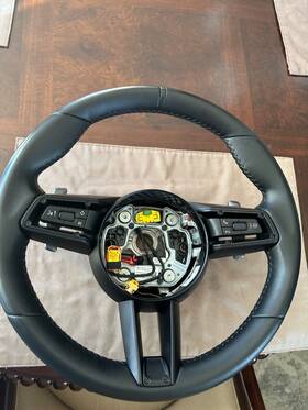 992-419-091-lp-ou6 Porsche Oem 911 992 Gt 360mm Smaller Diameter Black Leather Steering