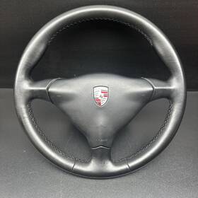 99634780454-24015 Porsche 1999-2004 911 996 Boxster 986 Steering Wheel 3 Spoke Black Sport Oem