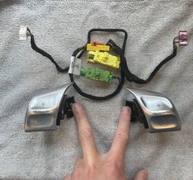 99761343800 Porsche Sport Steering Wheel Tiptronic Buttons 997 Carrera 987 Boxster Cayman Oe