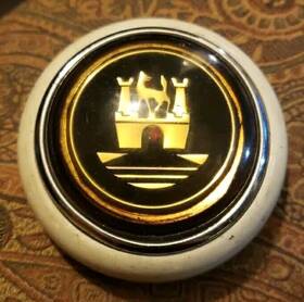 211415669b Ppi Horn Button White And Blk Silver Fits Volkswagen Type1 56-59 Type2 Bus 50-67. Used