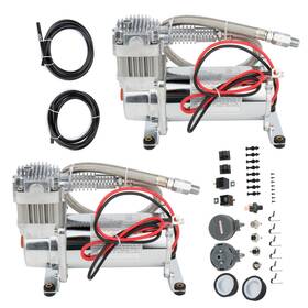 Pm108098d01 Primerideparts For Train Horn Air Bag Suspension 200psi 12v Dual Chrome 440c Compressor Kit