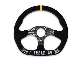 G248-tr Prp Dont Tread On Me Comp-r Suede Steering Wheel D-shaped