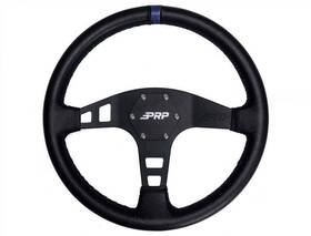 Prp Seats 630784095660 Flat Leather Steering Wheel- Blue