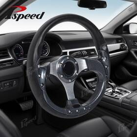 Ma8901debus Pspeed 12.6 Inch Racing Car Truck Aluminium Steering Wheel With Carbon Look Abs Grip 6-bolt
