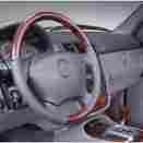 Psw-16320000 Mbz Mercedes Steering Wheel Classic Style Burlwood Charcoal Leather 2000-2005