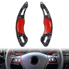 Purple 421119756501 Steering Wheel Shift Paddle Shifter Extension For Vw Golf 7 Polo Lamando Jetta