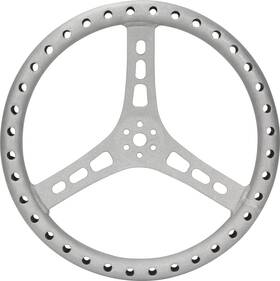 68-005 Quickcar 15in Steering Wheel L/w Aluminum Raw