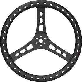 68-006 Quickcar 15in Steering Wheel L/w Aluminum Black