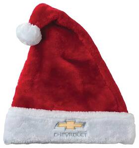 Rb150rd Ralph White Merchandising Chevrolet Bowtie Santa Hat - Red