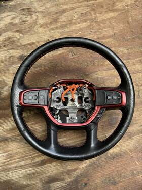 6ge062x7af Ram 2019-2022 1500 Rebel Red Steering Wheel Assembly Oem