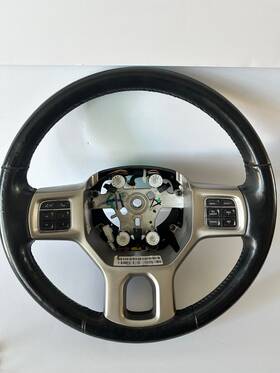 P5ll941x9ae Ram 2015 1500 Steering Wheel Black Leather Heated Oem Pn