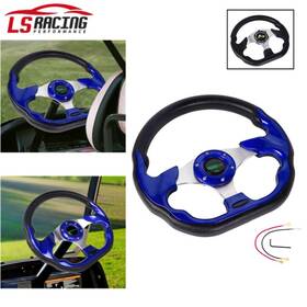 Stw031 Rastp 13 Inch For Golf Cart Ezgo/club Car/yamaha Blue Steering Wheel