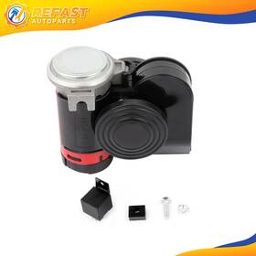 Re108103f01 Refast-autoparts 130db Electric Dual Tone Compact For Motorcycle Yacht Boat Suv Air Horn 12v