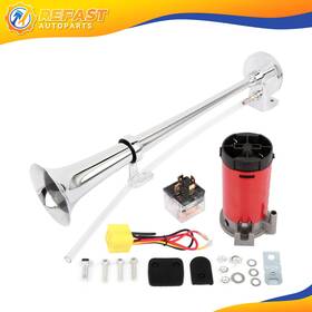 Re108112f01 Refast-autoparts 150db Single Trumpet Kit Air Horn Compressor Fit For Car Lorry Boat Super Loud