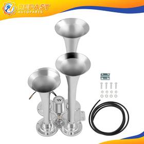 Re167296f01 Refast-autoparts 12v 4 Trumpet For Van Train Car Boat Semi Truck Air Horn With Electric Valve