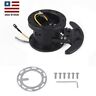 Rs-qr006-black-us Rastp Steering Wheel Quick Release Hub Adapter Body Removable Snap