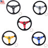Rs-stw019-use Rastp Us Deep Dish Leather Bolt Steering Wheel With Horn