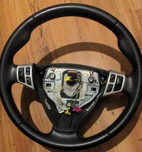 12783361 Saab 2005-2011 9-3 Steering Wheel 93 Excellent Leather
