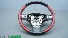 Gm27s3t94174 Saturn 2006-2010 Sky Steering Wheel Leather Black And Red Oem