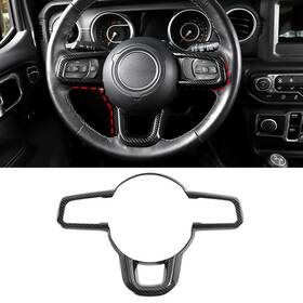 2025wu4163 Sawadicar Steering Wheel Cover Molding Device Control Trim For Jeep Wrangler Jl Jt 2018