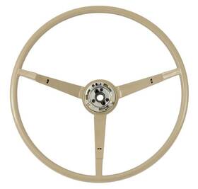 3600h Scott Drake 1965-66 Mustang With Alternator 3-spoke 16 Inch Steering Wheel Parchment