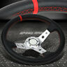 Sdd-swt520slrd Speed Daddy Deep Dish Silver Vinyl Leather Aluminum Racing Steering