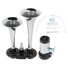 Sd108096p4 Sdp4 For Train Car Truck Boat 12v 135 Db Silver Chrome Suv Motorcycle Horn