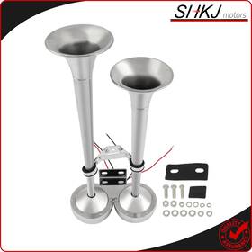Sh167302rs01 Shkjmotors Trumpet Electric Train Air Horn Dual Marine Grade 304 Stainless Steel Boat Ship