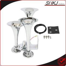 Sh175141rs01 Shkjmotors 3 Trumpet 152db Train Horn Super Loud Sound 12v 24 Truck Huge Triple Large