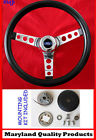 Skyliner Wheel Ford Wagon Ranch Chrome 5 Steering Grant Spokes 1949-56 Black 13