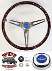 Sp519 Foreversharp Camaro Steering Wheel Blue Bowtie Mahogany Muscle Car
