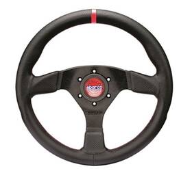 015r383plunnr Sparco Fits R383 Champion Black Leather Steering Wheel With Stitching