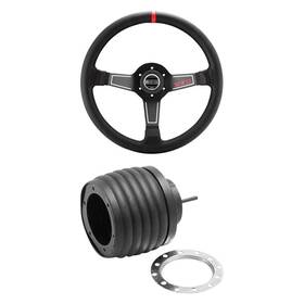 Bndl-908380 Sparco For Subaru Wrx 2012-2018 2-pc L575 Street Racing Steering Wheel Kit