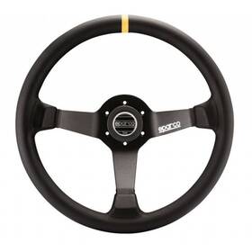 Tlx-spa015r345mln-cl360a70 Sparco Steering Wheel 345 Leather Black