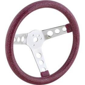 91032742-prp Speedway Motors 11-1/2 Inch Purple Metalflake Style Steering Wheel 3-1/2