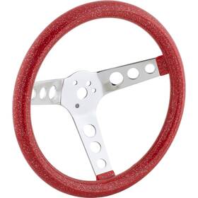 91032742-red Speedway Motors 11-1/2 Inch Red Metalflake Steering Wheel 3.5