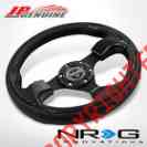 Sw-001rcf-nrg-dn St-001rcf Racing Leather Horn Nrg Steering Bolts Wheel 320mm 6-hole