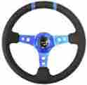 St-016r-nb Nrg Innovations Limited Edition Deep Dish 350mm Black Sport Steering Wheel New Bl