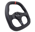 St-019cf-r Nrg Innovations Carbon Fiber Series Flat Bottom Steering Wheel Black