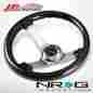 Sw-036bsb-ch-nrg-dn St-036bsb-ch Nrg 350mm 6-hole Bolts 3 Deep Classic Wood Racing Steering Wheel
