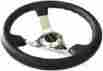 St-036ch Nrg Chrome Sport Steering Wheel 3 Deep Blk Leather W Red Baseball Stitching 5