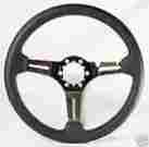St3012black Volante 1963 82 Corvette Steering Wheel Black Leather Chrome