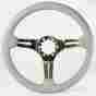 St3012grey Volante 1963 1982 Corvette Steering Wheel Grey W Chrome Center