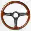 St3027 Volante 1963 82 Corvette Steering Wheel Wood Black Center